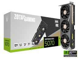 ZOTAC GAMING GeForce RTX 5070 SOLID OC 12GB GDDR7 Graphics Card – DLSS 4, IceStorm 2.0 Cooling, PCIe 5.0