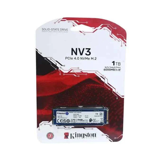 Kingston NV3 1TB M.2 2280 PCIe 4.0 NVMe SSD SNV3S/1000G, 6000MB/s