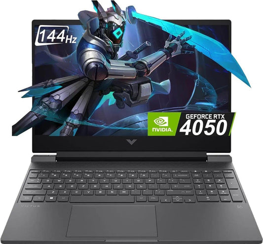 HP VICTUS 15 FA2701wm Gaming Laptop | Raptor Lake | 13th Gen Core i5 13420H Processor 16GB/512GB SSD | 6GB NVIDIA GeForce RTX4050 GDDR6 GC | 15.6" Full HD 1080p IPS 144Hz 250nits MicroEdge Display |  Ultra Audio Backlit KB W11 (NEW)