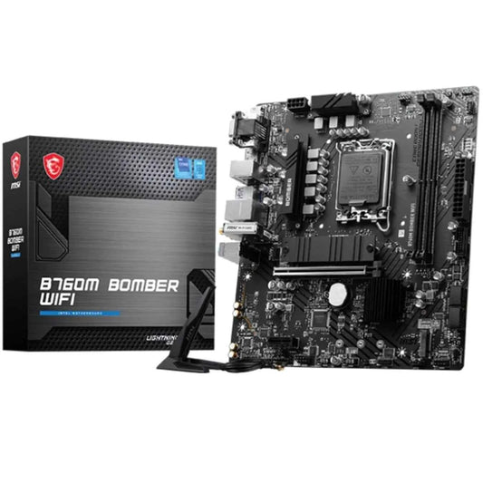MSI | B 760 M BOMBER WIFI | Intel Mother Board | DDR5 | WIFI 6E | NEW |