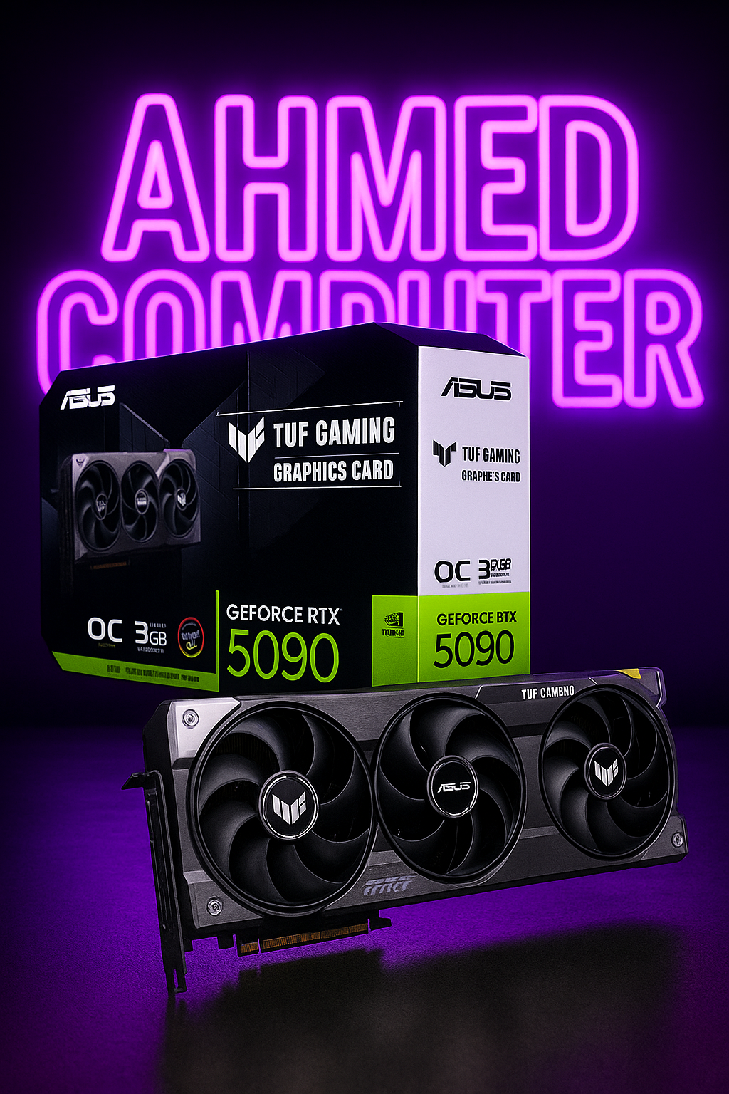 Asus Tuf Gaming GeForce RTX 5090 32GB GDDR7 OC Edition Gaming Graphics Card (PCIe 5.0, HDMI/DP 2.1, 3.6-Slot, Military-Grade Components, Protective PCB Coating, Axial-Tech Fans, Vapor Chamber